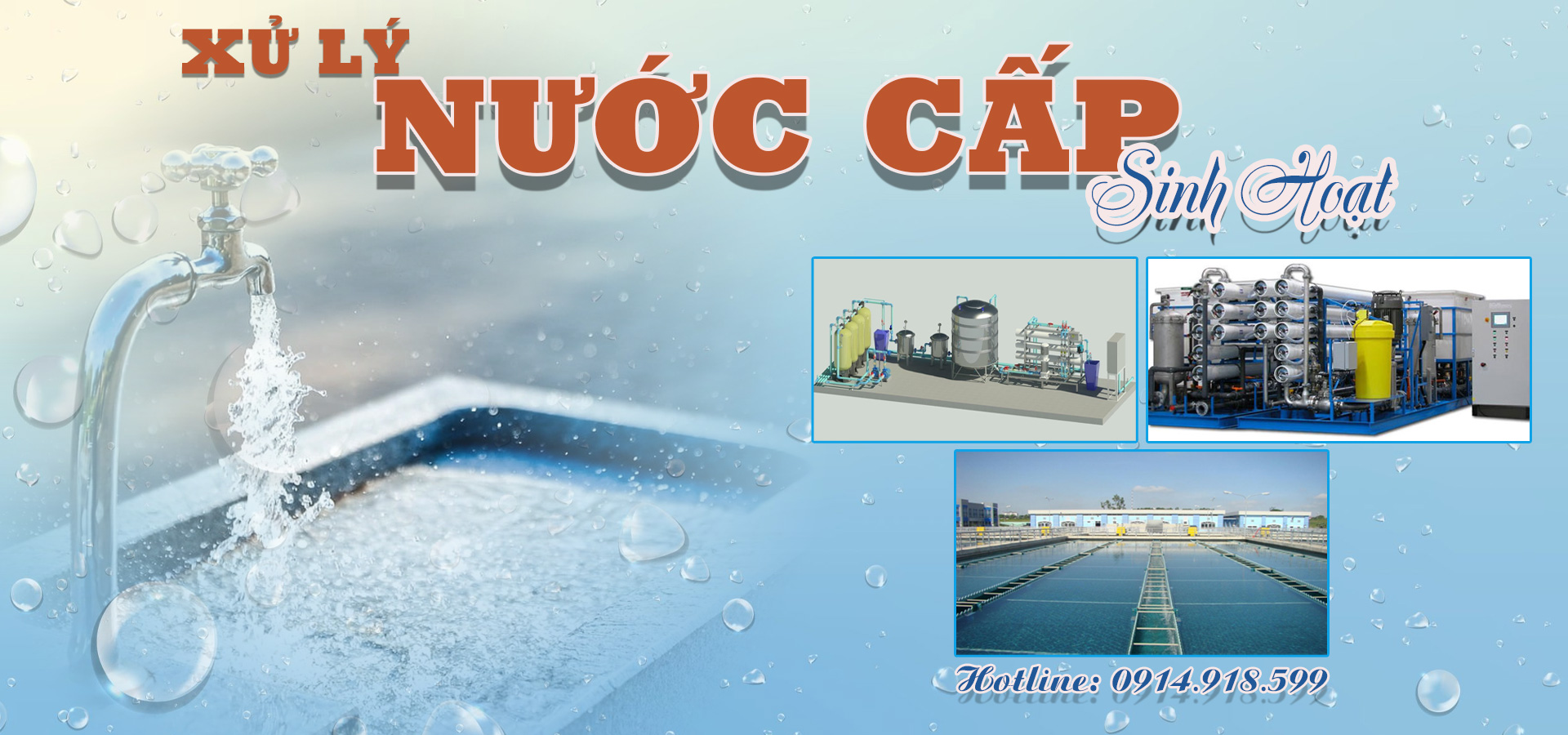 Banner xử lý nước cấp sinh hoạt