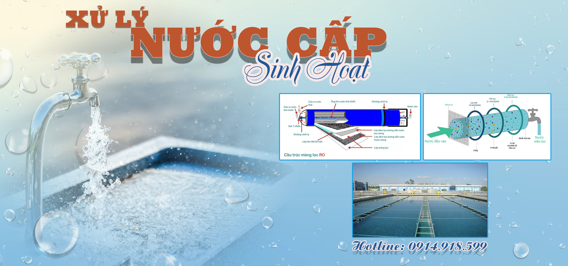 Banner xử lý nước cấp sinh hoạt