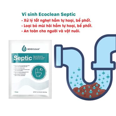 Men Vi Sinh Xử Lý Hầm Cầu Ecoclean septic