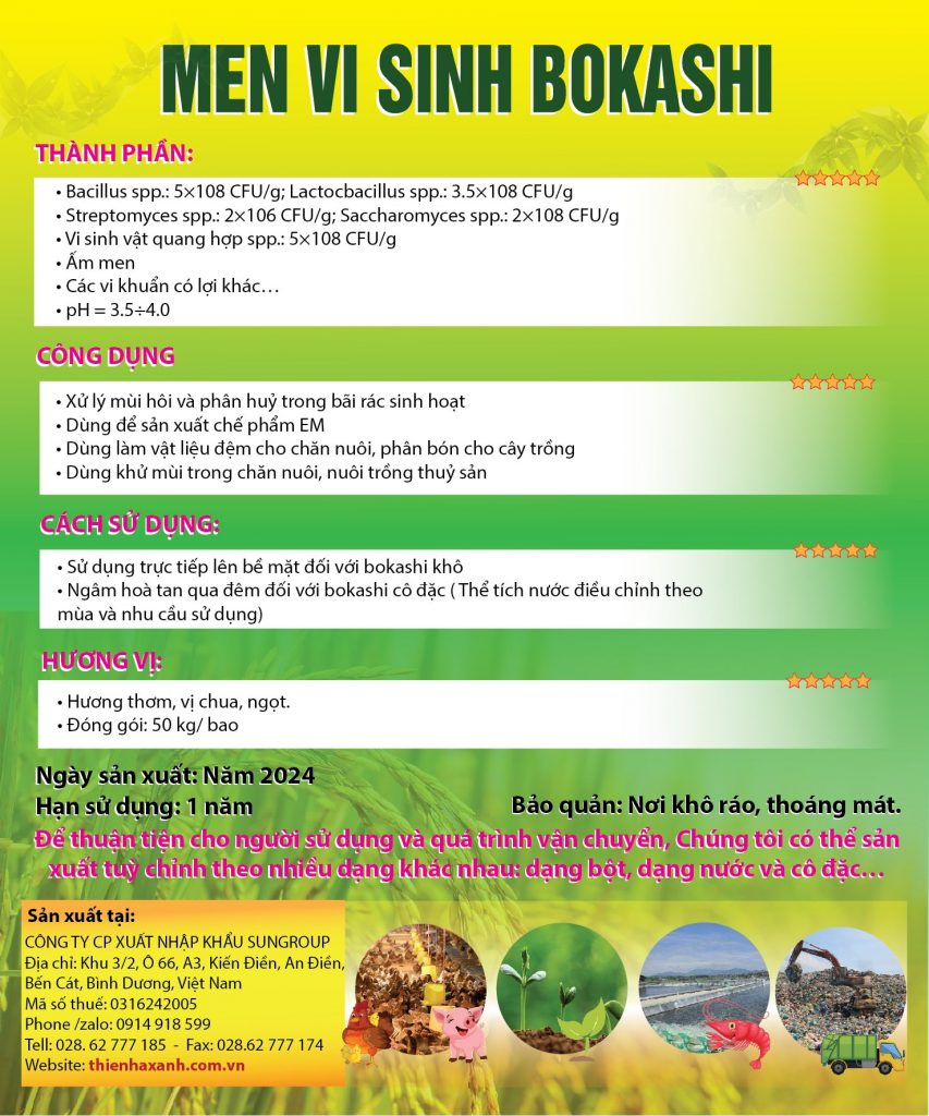 CHẾ PHẨM VI SINH BOKASHI
