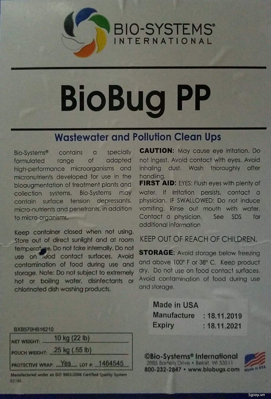 BioBug PP Phân hủy sinh học chất thải giấy và bột giấy