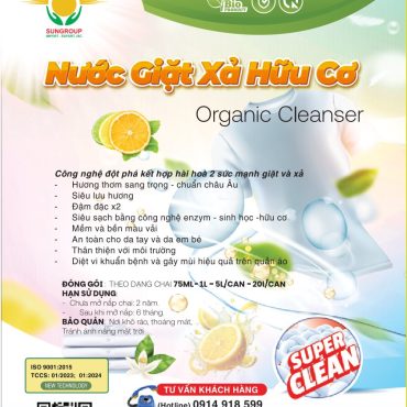 Nước giặt hữu cơ Organic Cleanser