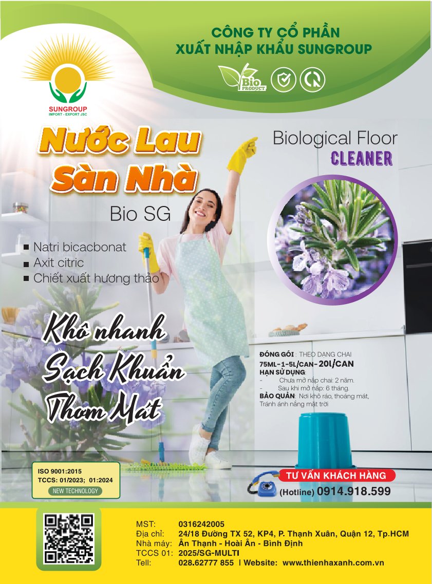 Nước lau sàn nhà sinh học Biological Floor Cleaner